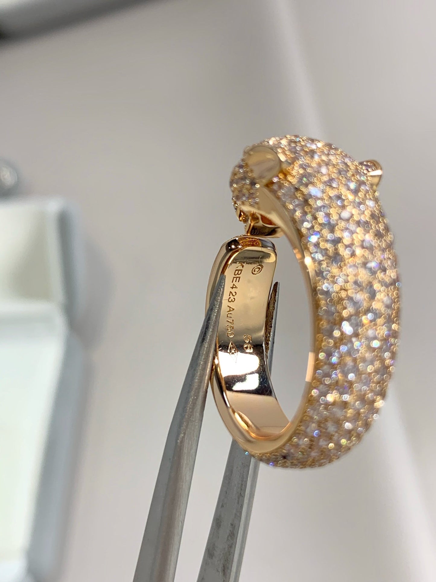 ¡®Glow Jewelry¡¯PANTHERE PINK GOLD DIAMOND RING