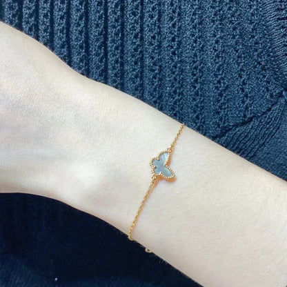 „Glow Jewelry“ SCHMETTERLING DUNKLE PERLMUTT SCHMETTERLINGS-ARMBAND