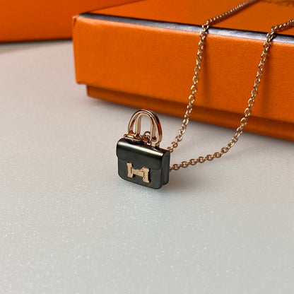„Glow Jewelry“ CONSTANCE SCHWARZER ANHÄNGER ROSÉGOLD KETTE
