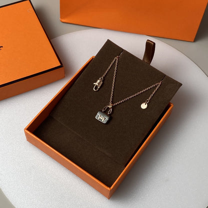 „Glow Jewelry“ CONSTANCE SCHWARZER ANHÄNGER ROSÉGOLD KETTE