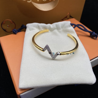 ¡®Glow Jewelry¡¯ VOLTE UPSIDE DOWN DIAMANT GOLD ARMREIF