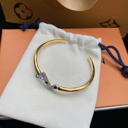 ¡®Glow Jewelry¡¯ VOLTE UPSIDE DOWN DIAMANT GOLD ARMREIF