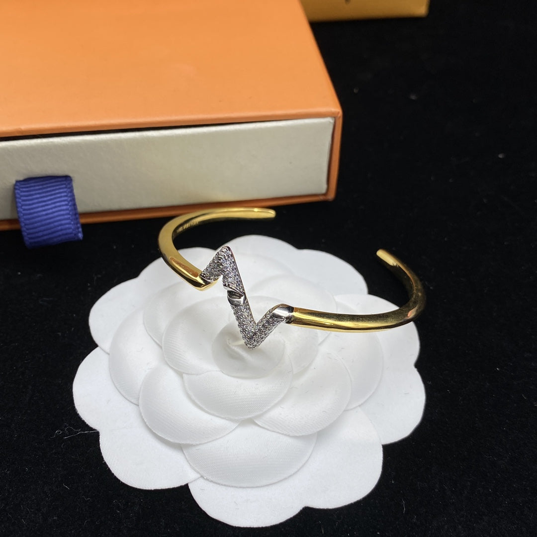 ¡®Glow Jewelry¡¯ VOLTE UPSIDE DOWN DIAMANT GOLD ARMREIF