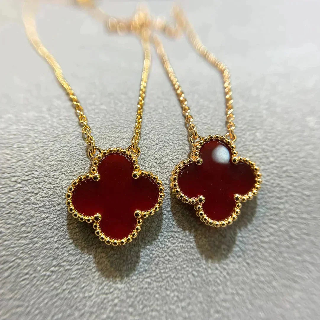 ¡®Glow Jewelry¡¯KLEE 15MM KARNEOL EINZELBLUME HALSKETTE
