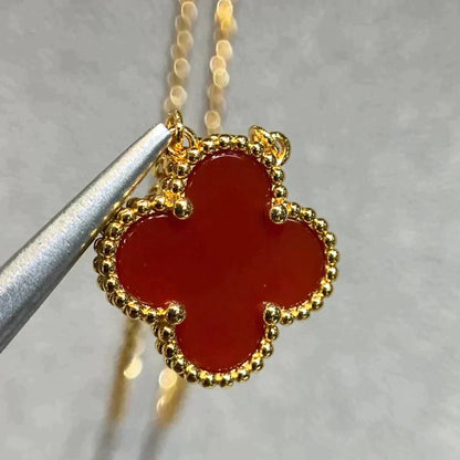 ¡®Glow Jewelry¡¯KLEE 15MM KARNEOL EINZELBLUME HALSKETTE