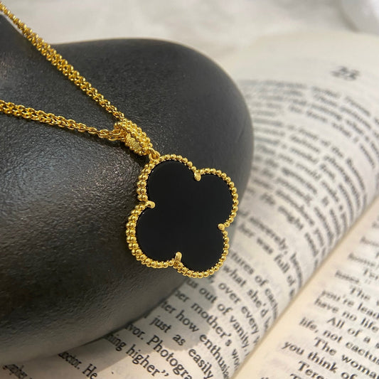 Glow Jewelry: KLEEB LUS 25MM HALSKETTE GOLD ONYX