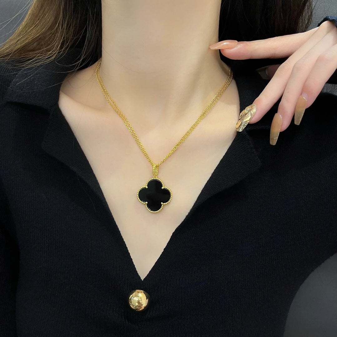 Glow Jewelry: KLEEB LUS 25MM HALSKETTE GOLD ONYX