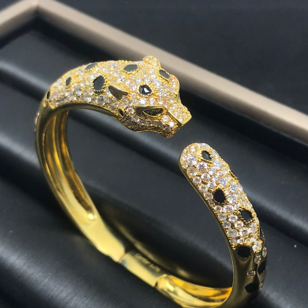 „Glow Jewelry“ PANTHERE GROSSES ARMBAND DIAMANTEN