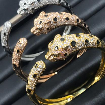 „Glow Jewelry“ PANTHERE GROSSES ARMBAND DIAMANTEN