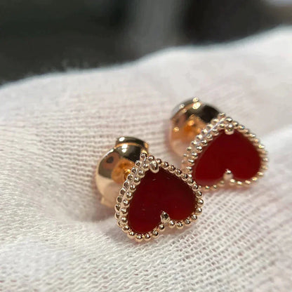 ¡®Glow Jewelry¡¯ HERZ-CARNELIAN-OHRRINGE