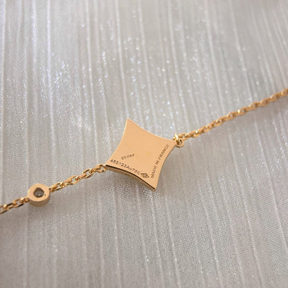 ¡®Glow Jewelry¡¯COLOR STAR CARNELIAN PINK GOLD DIAMOND BRACELET
