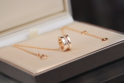 [Glow Jewelry]ZERO 1 PINK GOLD DIAMOND NECKLACE
