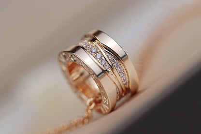 [Glow Jewelry]ZERO 1 PINK GOLD DIAMOND NECKLACE