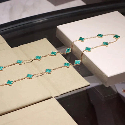 ¡®Glow Jewelry¡¯CLOVER 20 MOTIFS MALACHIT GOLD