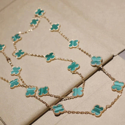 ¡®Glow Jewelry¡¯CLOVER 20 MOTIFS MALACHIT GOLD