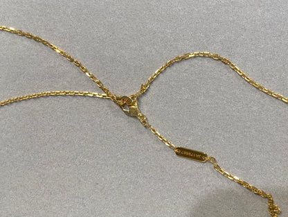 [Glow Jewelry]CLOVER 25MM NECKLACE GOLD CARNELIAN