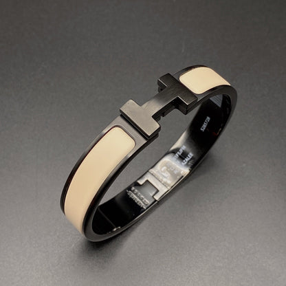 ¡®Glow Jewelry¡¯H ARMBAND 12MM SCHWARZ BEIGE KERAMIK
