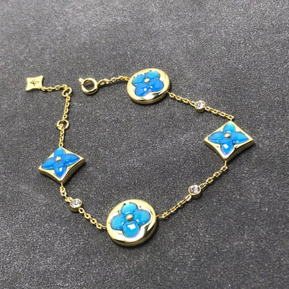 ¡®Glow Jewelry¡¯STAR AND SUN TURQUOISE 4 MOTIFS 3 DIAMONDS