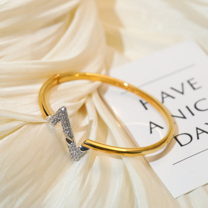 [Glow Jewelry]VOLTE UPSITE DOWN GOLD DIAMOND BRACELET