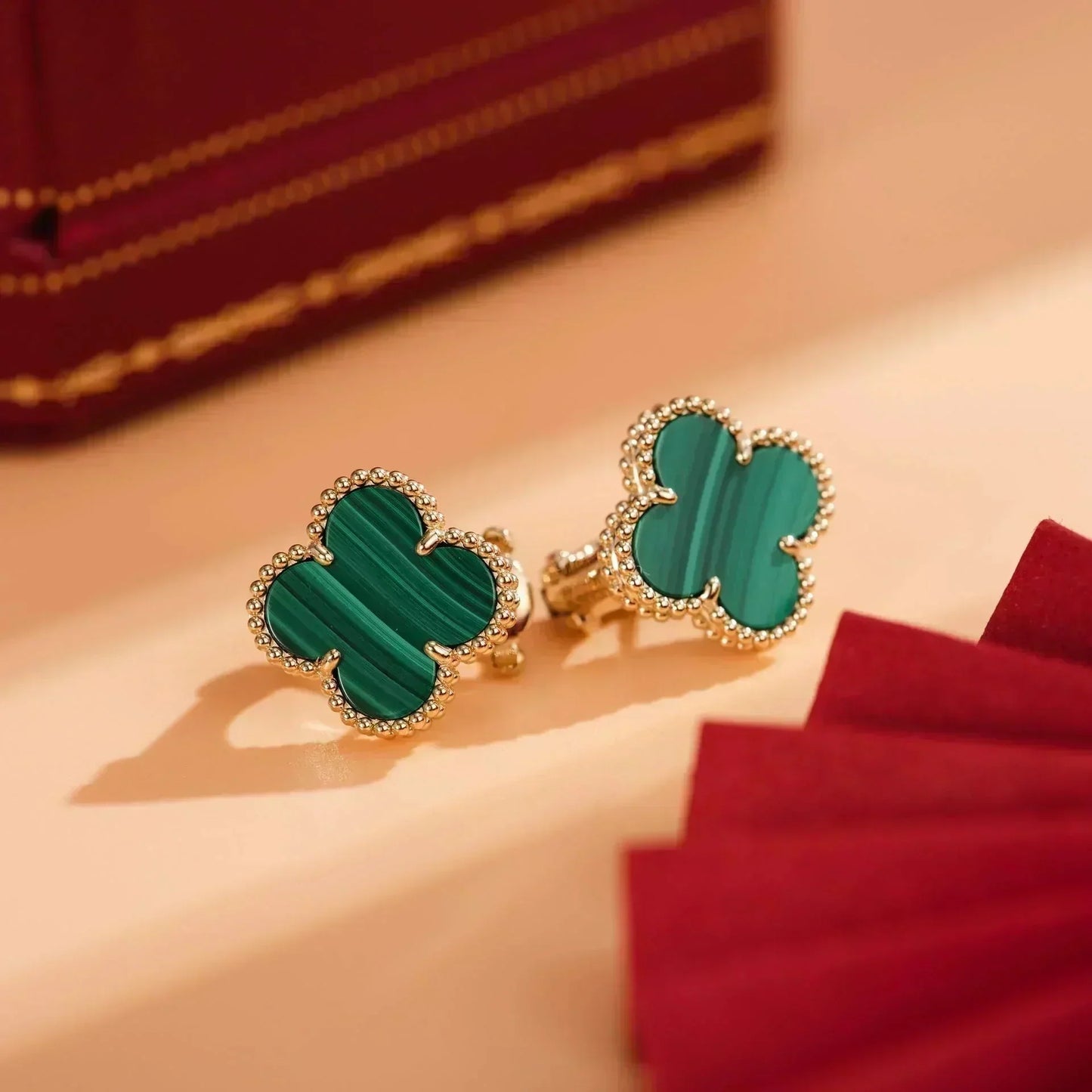 ¡®Glow Jewelry¡¯CLOVER MEDIUM 1 MOTIFS MALACHIT OHRRINGE