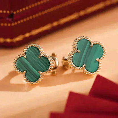 ¡®Glow Jewelry¡¯CLOVER MEDIUM 1 MOTIFS MALACHIT OHRRINGE