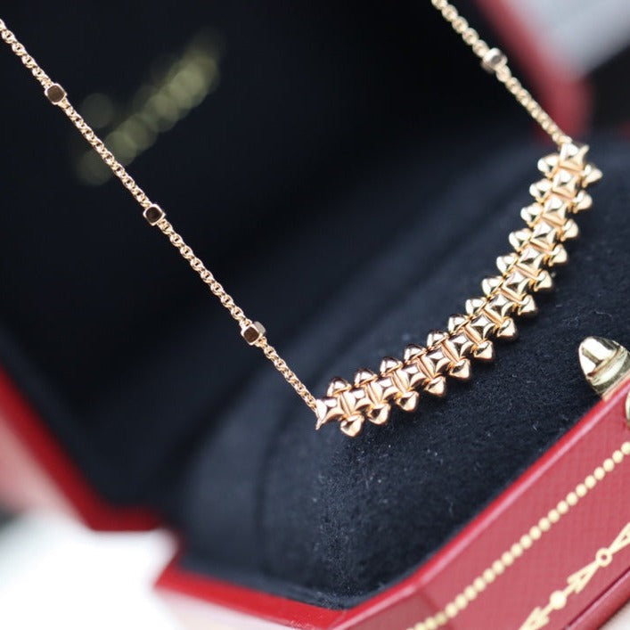 [Glow Jewelry]CLASH PINK GOLD NECKLACE