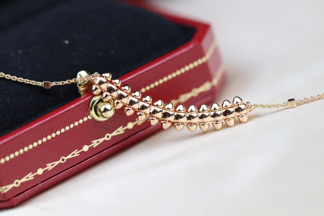 [Glow Jewelry]CLASH PINK GOLD NECKLACE