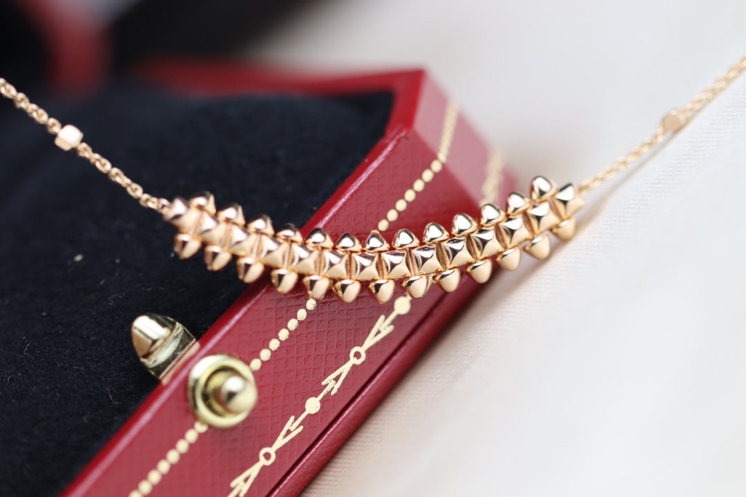 [Glow Jewelry]CLASH PINK GOLD NECKLACE
