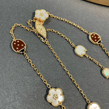 ¡®Glow Jewelry¡¯ LUCKY SPRING 15 MOTIFS GOLD HALSKETTE