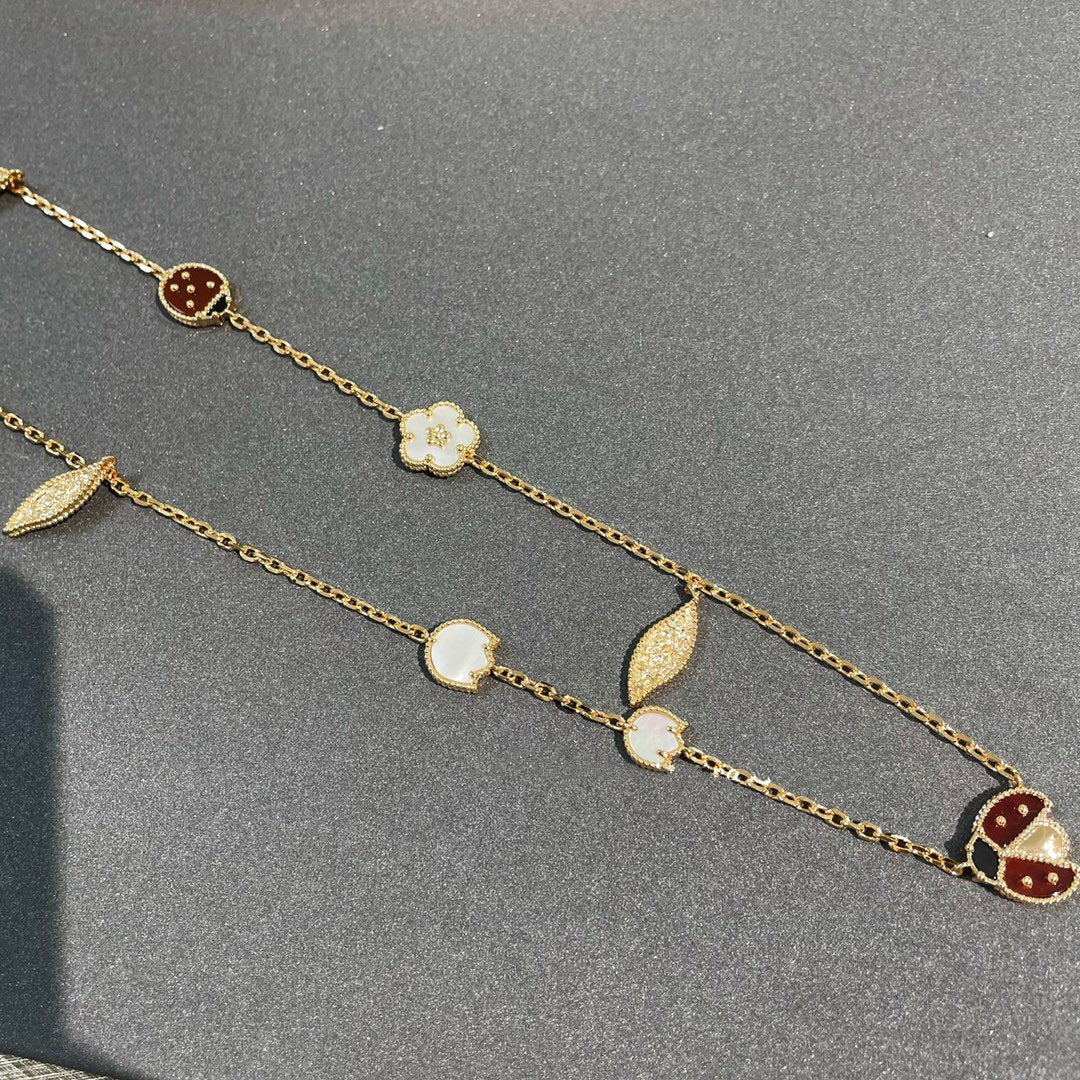 ¡®Glow Jewelry¡¯ LUCKY SPRING 15 MOTIFS GOLD HALSKETTE