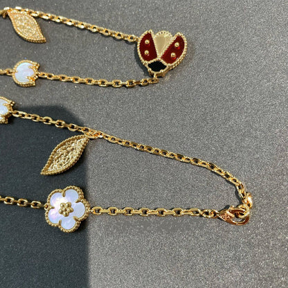 ¡®Glow Jewelry¡¯ LUCKY SPRING 15 MOTIFS GOLD HALSKETTE