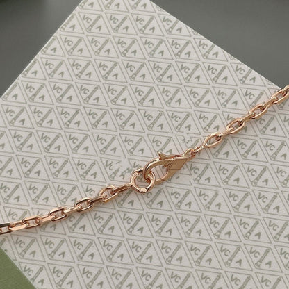 „Glow Jewelry“ LUCKY SPRING 15 MOTIVE ROSÉGOLD-HALSKETTE