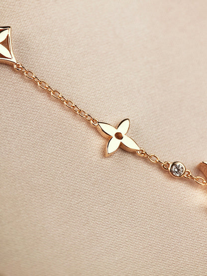 „Glow Jewelry“ STERNE UND SONNE 7 MOTIVE GOLDBRACELET