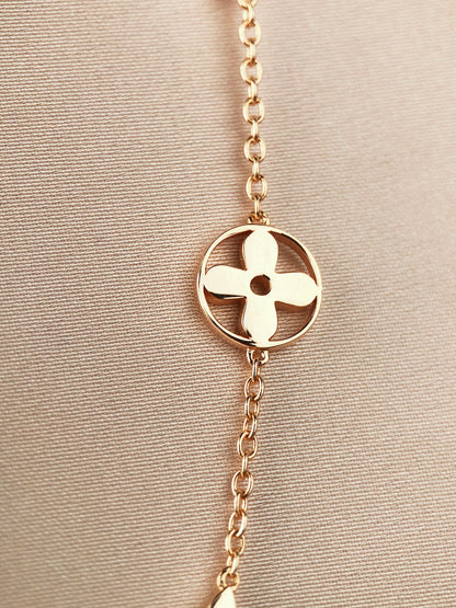 „Glow Jewelry“ STERNE UND SONNE 7 MOTIVE GOLDBRACELET