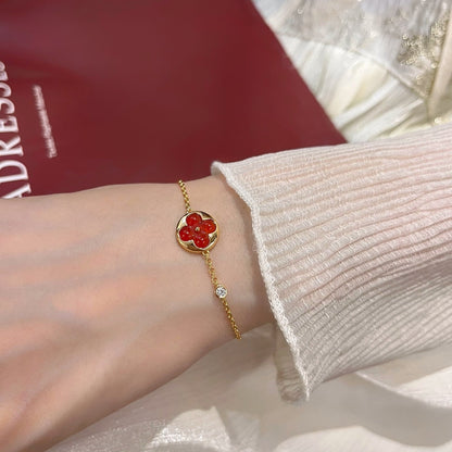 [Glow Jewelry]SUN PEDANT CARNELIAN BRACELET