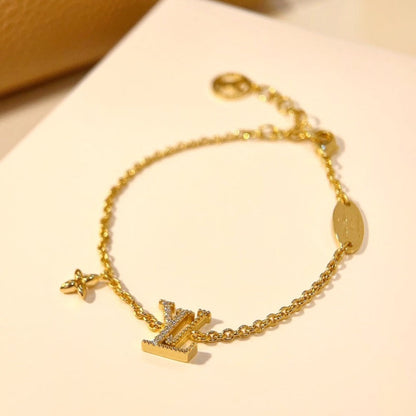 „Glow Jewelry“-LOGO-STERNE-MOTIV-GOLDBRACELET