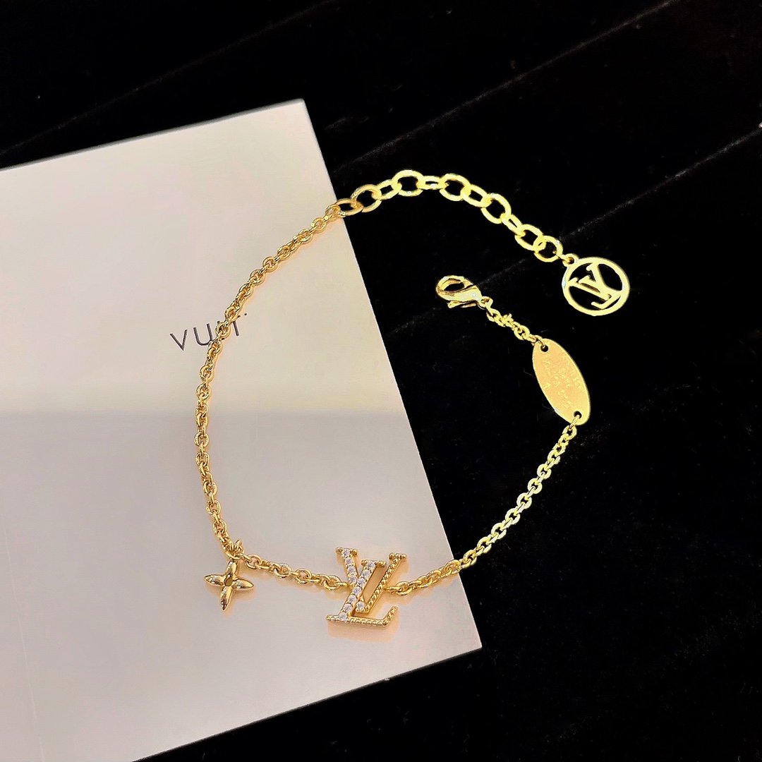 „Glow Jewelry“-LOGO-STERNE-MOTIV-GOLDBRACELET