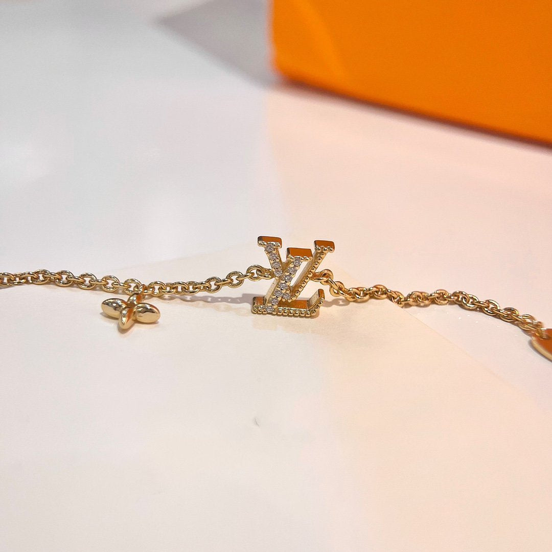 „Glow Jewelry“-LOGO-STERNE-MOTIV-GOLDBRACELET
