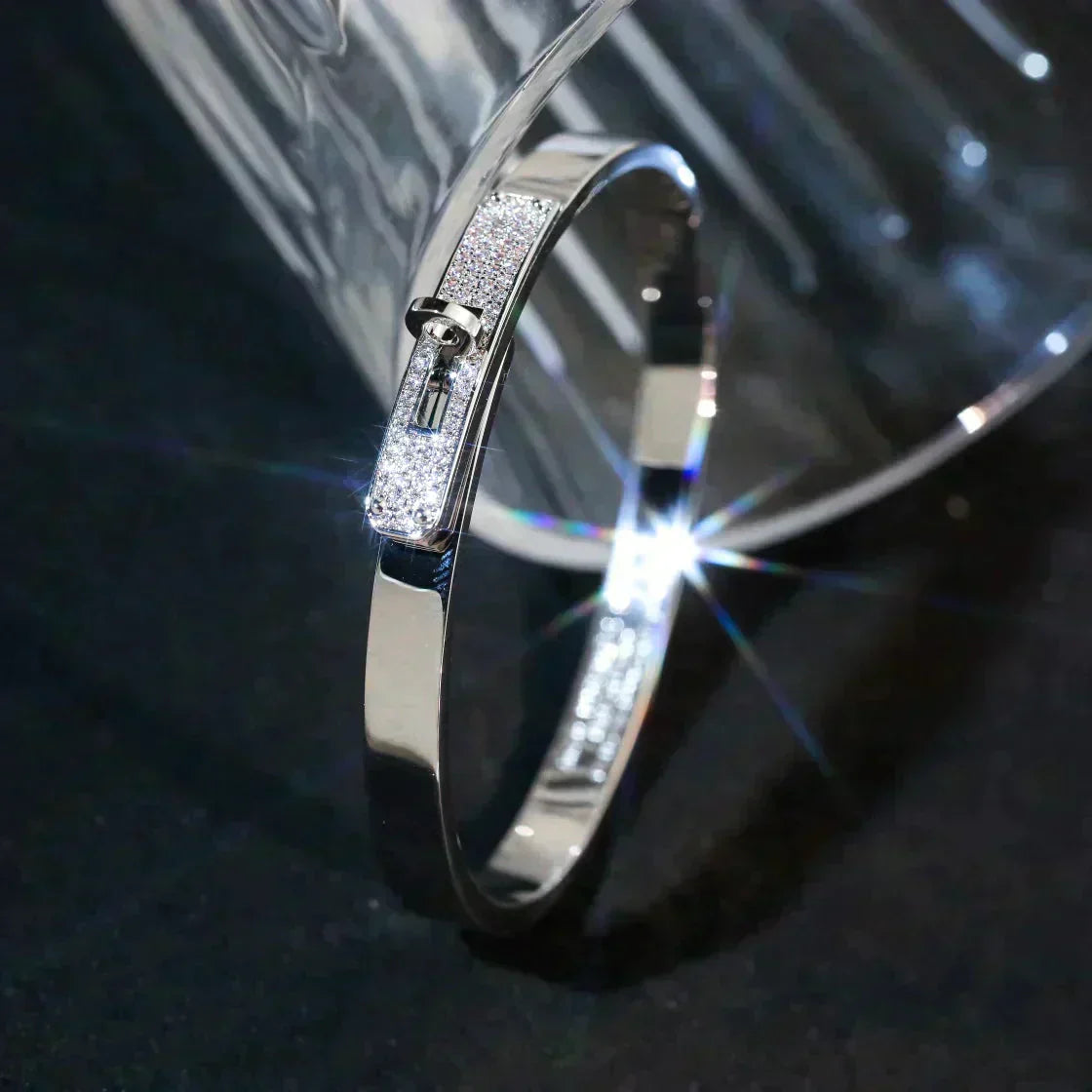 [Glow Jewelry]KELLY SILVER DIAMOND BRACELET