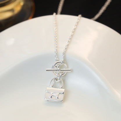 «Glow Jewelry» POP H ANHÄNGER SILBERNE HALSKETTE