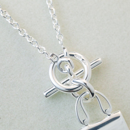 «Glow Jewelry» POP H ANHÄNGER SILBERNE HALSKETTE