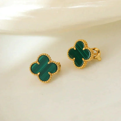 ¡®Glow Jewelry¡¯CLOVER MEDIUM 1 MOTIFS MALACHIT OHRRINGE