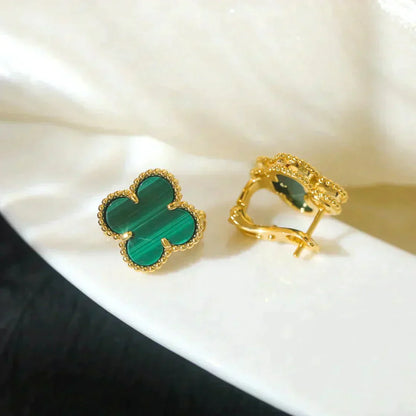 ¡®Glow Jewelry¡¯CLOVER MEDIUM 1 MOTIFS MALACHIT OHRRINGE