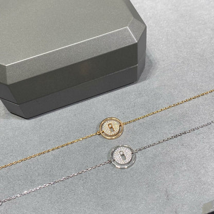 [Glow Jewelry]LUCKY MOVE DIAMOND PAVED BRACELET
