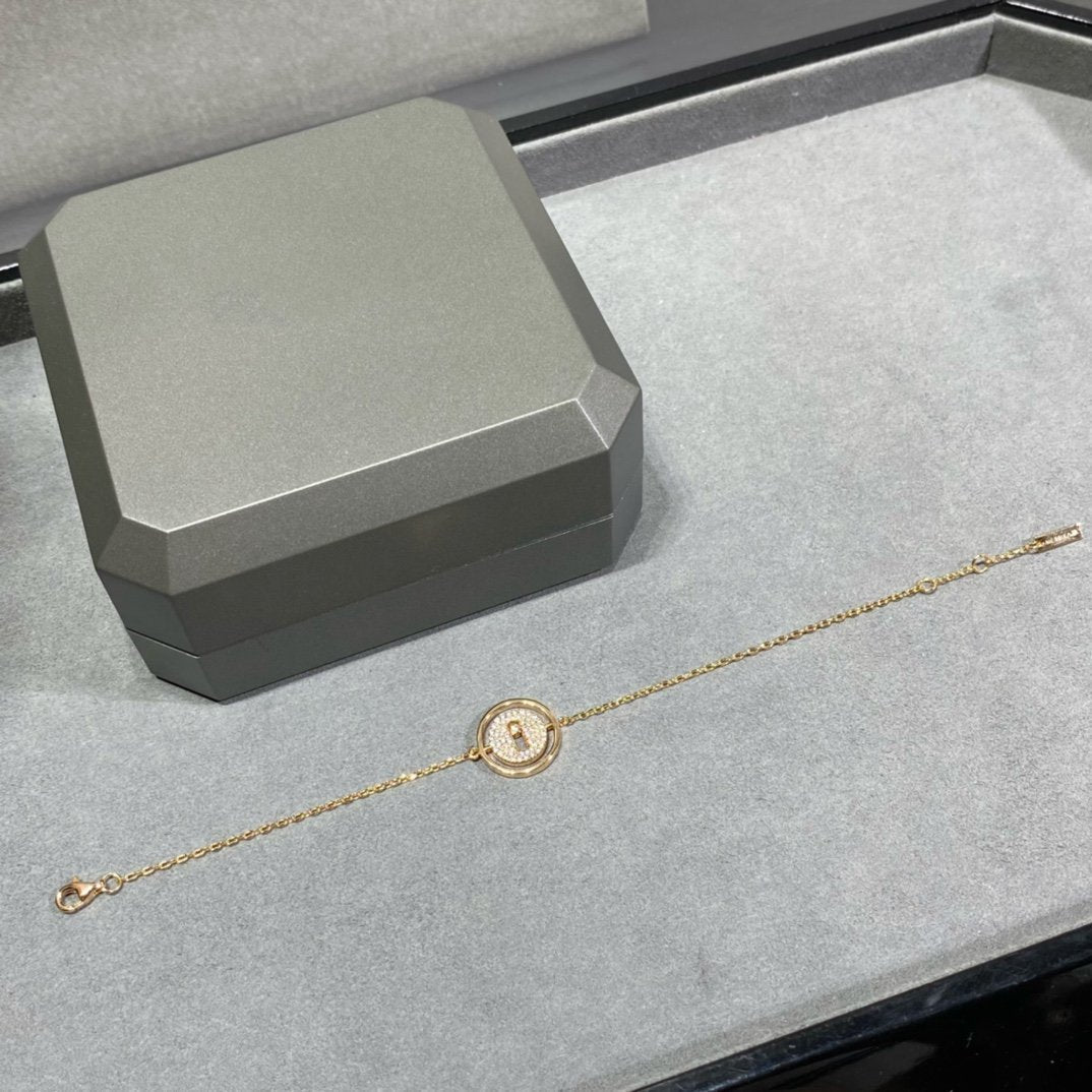 [Glow Jewelry]LUCKY MOVE DIAMOND PAVED BRACELET