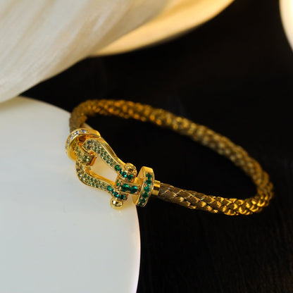 [Glow Jewelry]FORCE 10 GOLD GREEN DIAMOND PAVED