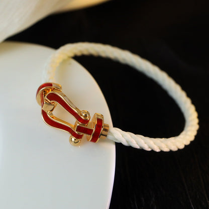„Glow Jewelry“ FORCE 10 WEISSES TEXTIL MIT DIAMANTBESATZ