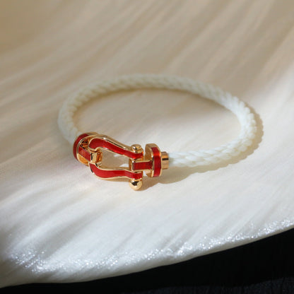 „Glow Jewelry“ FORCE 10 WEISSES TEXTIL MIT DIAMANTBESATZ