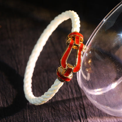 „Glow Jewelry“ FORCE 10 WEISSES TEXTIL MIT DIAMANTBESATZ