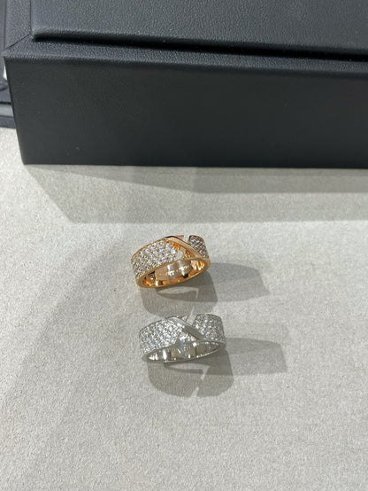 [Glow Jewelry]LIENS EVIDENCE  DIAMOND PAVED RING